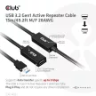 Club3D USB 3.2 Active Repeater cable 15m Fekete