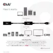 Club3D USB 3.2 Active Repeater cable 15m Fekete