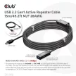 Club3D USB 3.2 Active Repeater cable 15m Fekete
