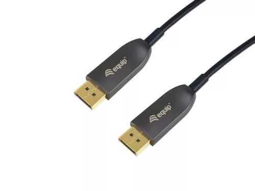 EQuip DisplayPort 1.4 8K/60Hz Active Optical Cable 30m Fekete