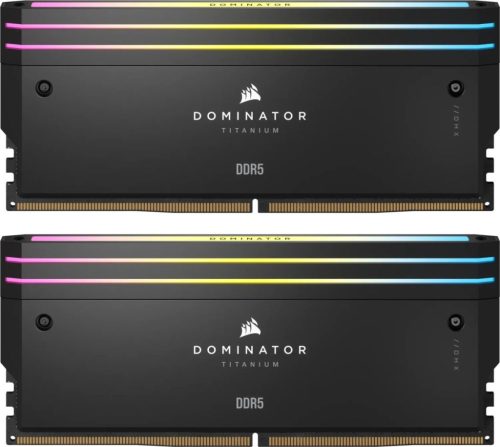 Corsair 32GB DDR5 6600MHz Kit(2x16GB) Dominator Titanium RGB Fekete