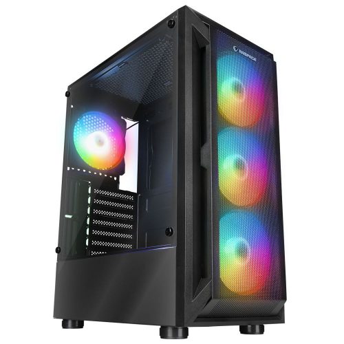 Rampage SHIVA RGB Tempered Glass Fekete