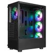Rampage SHIVA RGB Tempered Glass Fekete