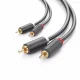 UGREEN AV104 2x RCA Cinch - 2x RCA Cinch Cable 2m Fekete