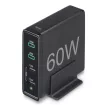 Hama Hálózati Töltő Állomás 4 port QC/PD 60W Fekete