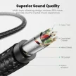 UGREEN Lightning To 3.5mm Adapter Cable 1m Fekete