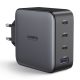 UGREEN USB-A+3xUSB-C 100W GaN Tech Fast Wall Charger EU Fekete
