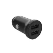 FIXED USB autós töltő 2 USB aljzattal 15W + USB/micro USB kábel, fekete, FIXCC15N-2UM-BK