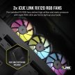 Corsair iCUE LINK 6500X RGB Tempered Glass Fekete