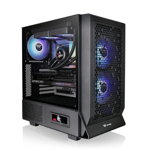 Thermaltake Ceres 330 ARGB Tempered Glass Fekete