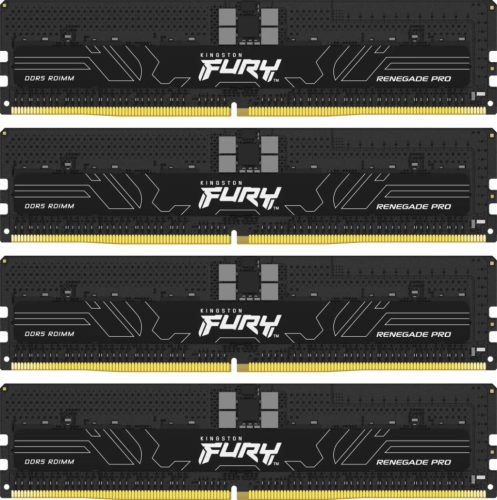 Kingston 128GB DDR5 6000MHz Kit(4x32GB) Fury Renegade Pro Fekete