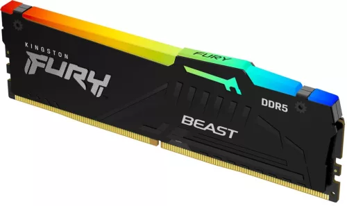 Kingston 32GB DDR5 6000MHz Fury Beast RGB XMP Fekete