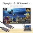 ACT 8K DisplayPort Active Optical Cable male/male 15m Fekete