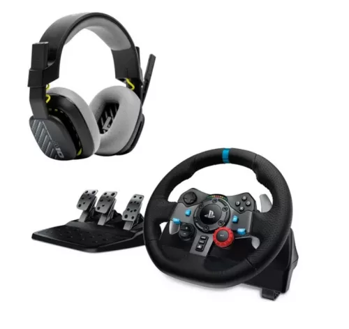 Logitech G29 Driving Force Racing Wheel PC/PS4/PS5 kormány + Astro A10 Gamer headset