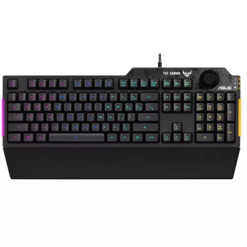 Asus TUF Gaming K1 RGB Billentyűzet Fekete US