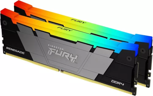 Kingston 64GB DDR4 3600MHz Kit(2x32GB) Fury Renegade RGB Fekete