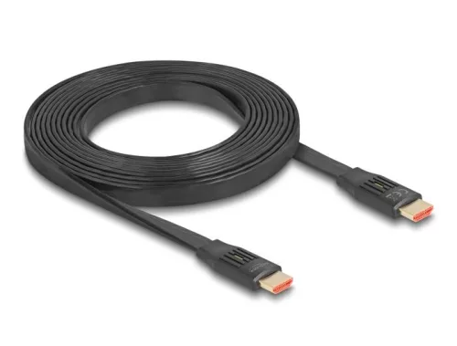 DeLock High Speed HDMI Flat Ribbon Cable 48Gbps 8K 60Hz 3m Fekete