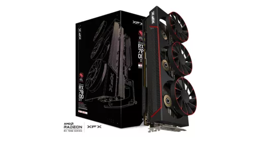 XFX RX7800 XT QuickSilver Fekete Magnetic Air Gaming