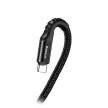 Baseus Fish Eye USB-C Spring Cable 2A 1m Fekete