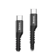 Baseus Fish Eye USB-C Spring Cable 2A 1m Fekete