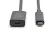 Digitus Active USB 3.2 Gen2 10G extension cable USB-C - USB-C 5m Fekete