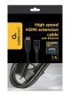 Gembird CC-HDMI4X-6 High speed HDMI extension cable with Ethernet 1,8m Fekete