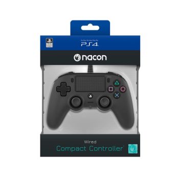   Nacon Wired Compact Controller Fekete (vezetékes kontroller) PS4/PC