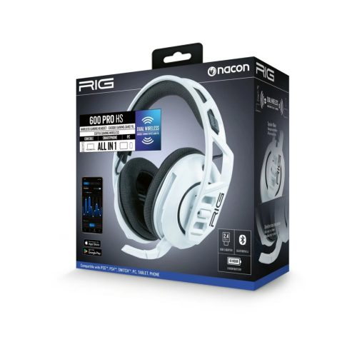 Nacon RIG 600 PRO HS vezeték nélküli, PS4 / PS5 / PC headset - fehér