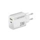 Esperanza Quich Power Charger 20W USB-C PD 20W / USB-A QC 3.0 18W White