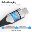 Vention Cotton Braided USB-C 3.1 Extension cable 1m Fekete