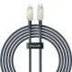 Baseus Unbreakable USB C to iP lightning 20W cable 1m White