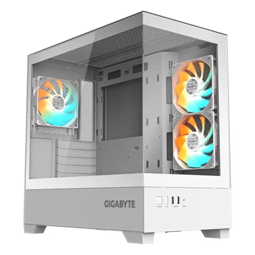 Gigabyte C201 Panoramic Ice Tempered Glass Fekete