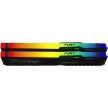 Kingston 64GB DDR5 5600MHz Kit(2x32GB) Fury Beast RGB Fekete