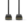 Nedis DisplayPort Male to DisplayPort Male 4K@60Hz Gold Plated 2m Fekete