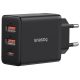 Baseus Cube Fast Charger 2U+C 30W EU Fekete