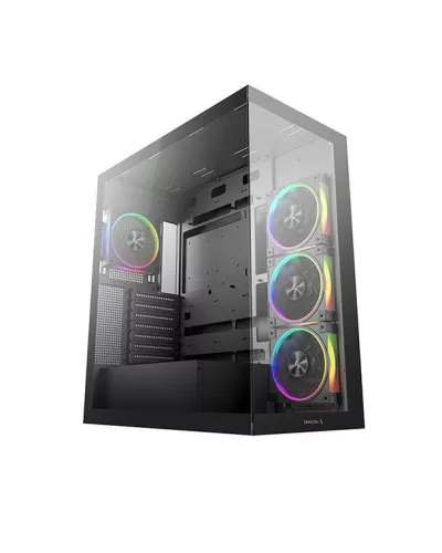 DeepCool CG580 4F V2 Tempered Glass Fekete