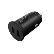 Mobile Origin 30W Super Car Charger CA20 - 2x USB-C Fekete