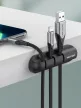 Vention 3 Ports Desktop Cable Manager Fekete