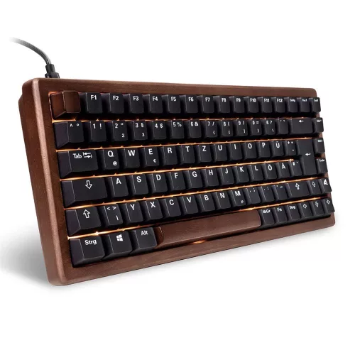 Sharkoon Skiller SGK50 S3 Wood PBT Gaming Billentyűzet Brown/Fekete US