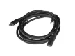 Lanberg USB-C M/F 3.1 cable 1,5m Fekete