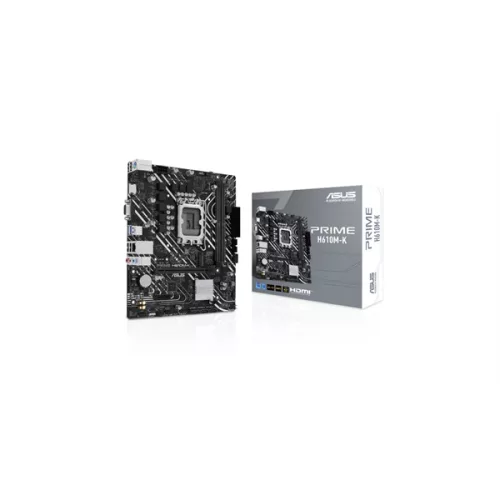 Asus Alaplap - Intel PRIME H610M-K (H610, 2xDDR5 5600MHz, 1Gb LAN, 4xSATA3, 1xM.2, HDMI+VGA)