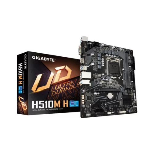 Gigabyte Alaplap - Intel H510M H s1200 (H510, 2xDDR4 3200MHz, 1xGBE LAN, 4xSATA3, M.2, 6xUSB2.0, 4xUSB3.2)