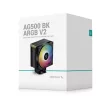 DeepCool CPU Cooler - AG500 BK ARGB V2 (29,4 dB; max, 115,32 m3/h; 4pin csatlakozó, 5 db heatpipe, 12cm, PWM, LED)