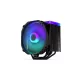 Endorfy CPU Cooler - Fortis 5 Fekete ARGB (14 cm, 4 pin, 6x heatpipe, PWM, TDP 220W, fekete)