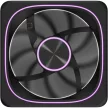 Formula Cooler 12cm - Air Fusion 1 BK (29,93dB, max. 39.11 CFM, PWM4-Pin+ARGB3-Pin, hydro bearing, ház hűtésre, ARGB)