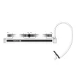ID-Cooling CPU Water Cooler - FROSTFLOW X 240 XT SNOW (35,2dB; max. 129,39 m3/h; 2x12cm, fehér LED)