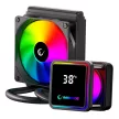 Rampage CPU Water Cooler - INFINITE V120 (Mágneses kijelző, 36,9dB max., 98,54 m3/h; 12cm, A-RGB LED, fekete)