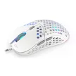Endorfy Egér - LIX Plus Onyx (Honeycomb, 19 000 DPI, ARGB, PixArt chip, optikai, 1,8m, fehér)