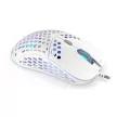 Endorfy Egér - LIX Plus Onyx (Honeycomb, 19 000 DPI, ARGB, PixArt chip, optikai, 1,8m, fehér)