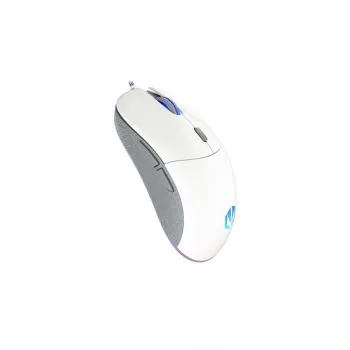   Endorfy Egér - GEM Plus Onyx (19 000 DPI, ARGB, PixArt chip, optikai, 1,8m, fehér)